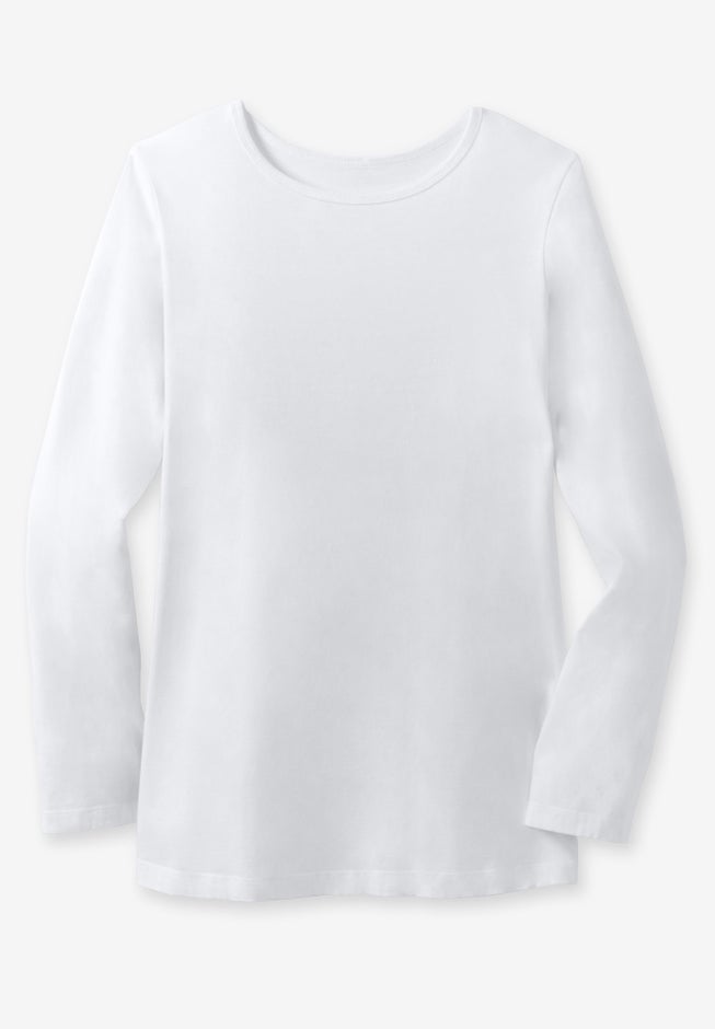Perfect Long-Sleeve Crewneck Tunic image number 3