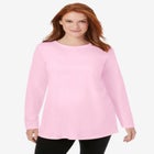Perfect Long-Sleeve Crewneck Tunic image number null