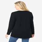 Perfect Long-Sleeve V-Neck Tunic image number null