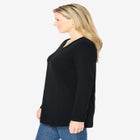 Perfect Long-Sleeve V-Neck Tunic image number null