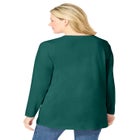 Perfect Long-Sleeve V-Neck Tunic image number null