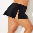 Asymmetrical Side Tie Swim Skirt image number null
