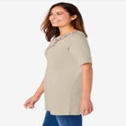 7-Day Embroidered Layered-Look Tunic image number null