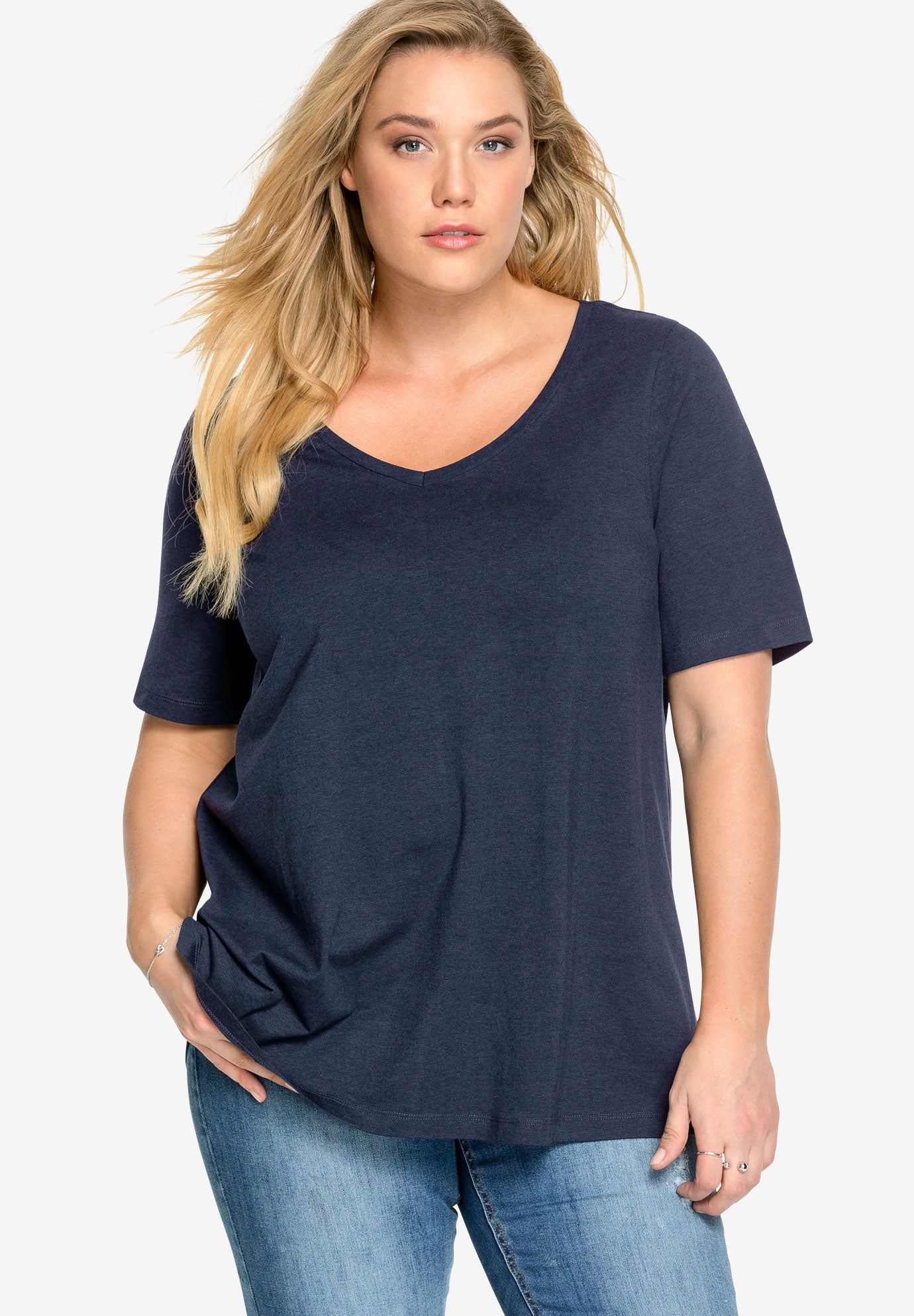 V-Neck A-Line Tunic image number 0