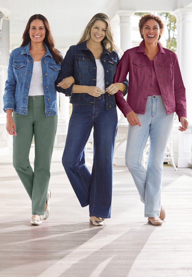 Stretch Denim Jean Jacket image number 6