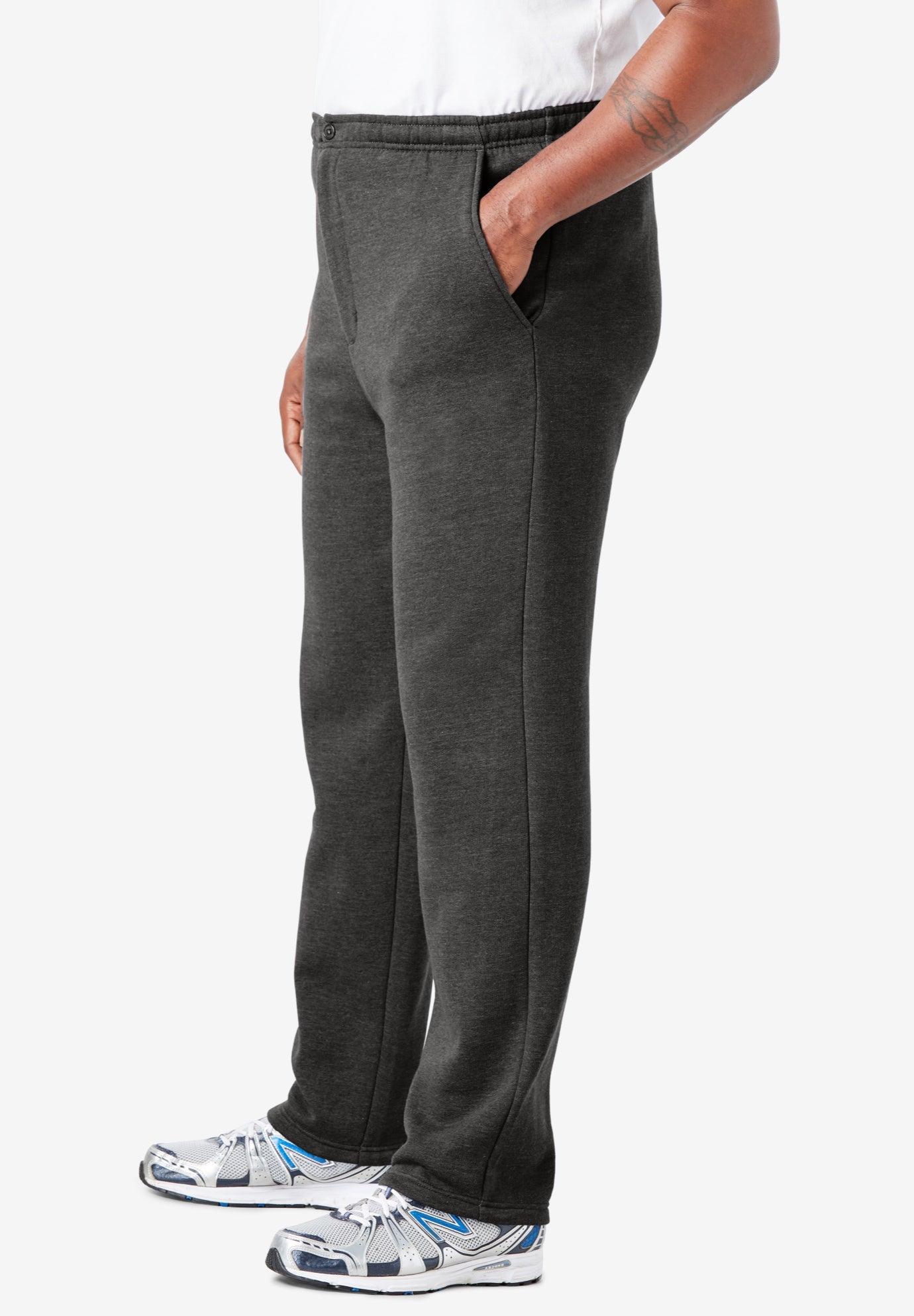 Fleece Zip Fly Sweatpants image number 1