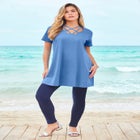 Ultimate Lattice Neck Short Sleeve Tunic image number null