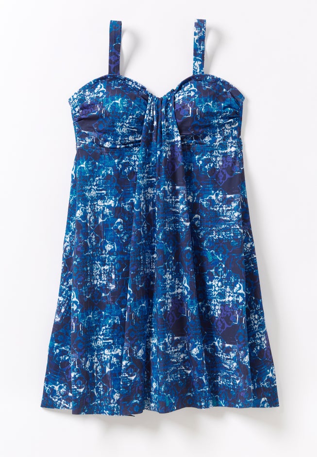 Two-Piece Flyaway Swim Dress image number 1