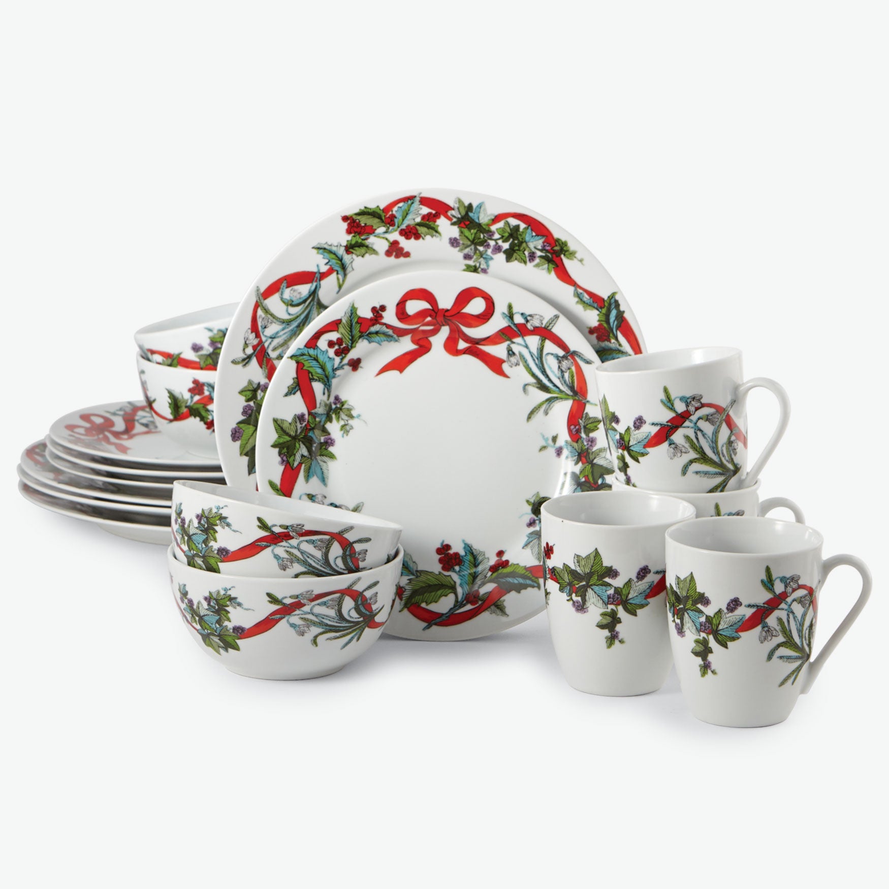 16-Pc. Christmas Dinnerware Set image number 1