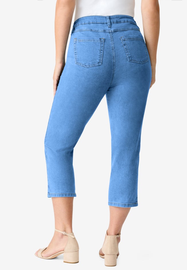 Plus Size 24/7 Stretch Capri Jean image number 1