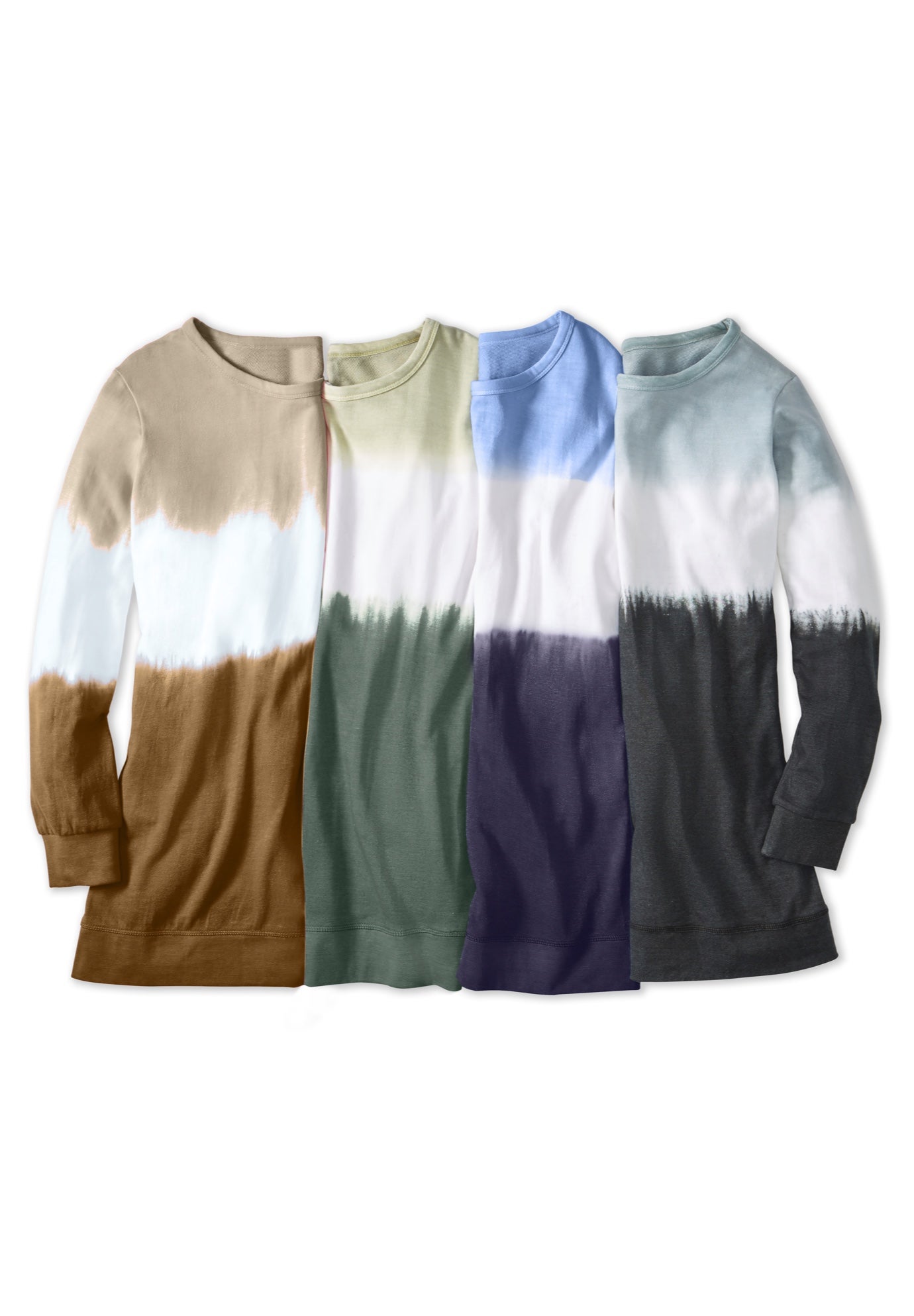 Tie-dyed knit sweatshirt tunic image number 5