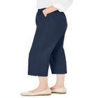 Fineline Stretch Denim Pull-On Capri Jeans image number null