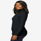 Ribbed Cotton Turtleneck Sweater image number 2