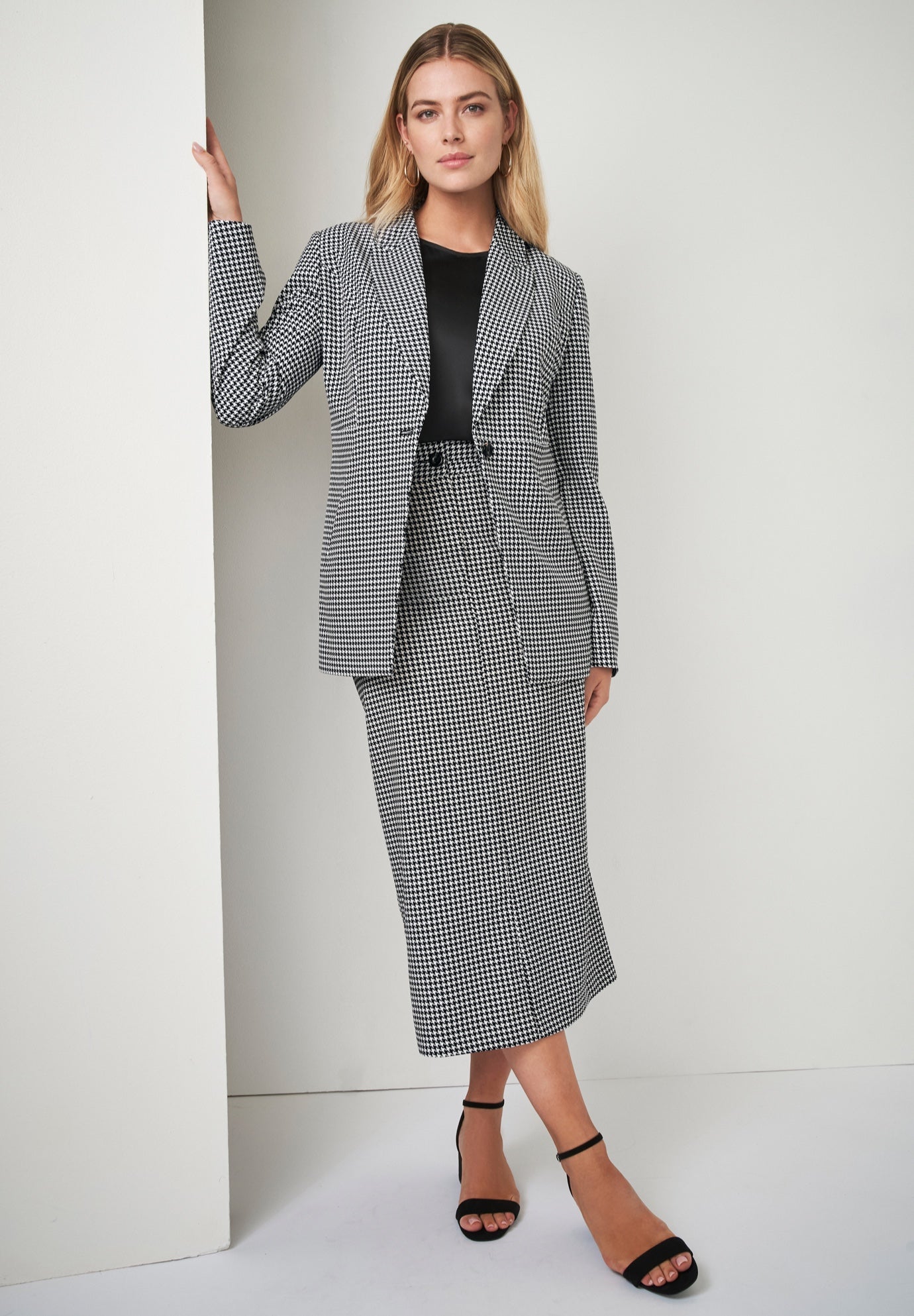 Tummy Control Bi-Stretch Midi Skirt image number 4