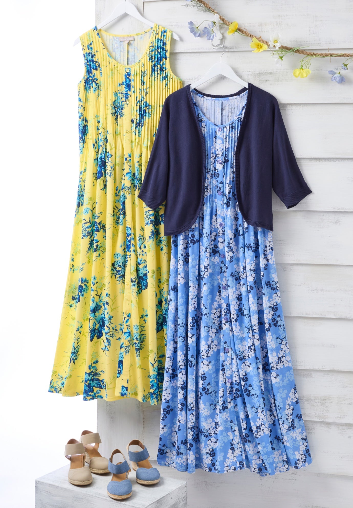 Pintucked Sleeveless Dress image number 1