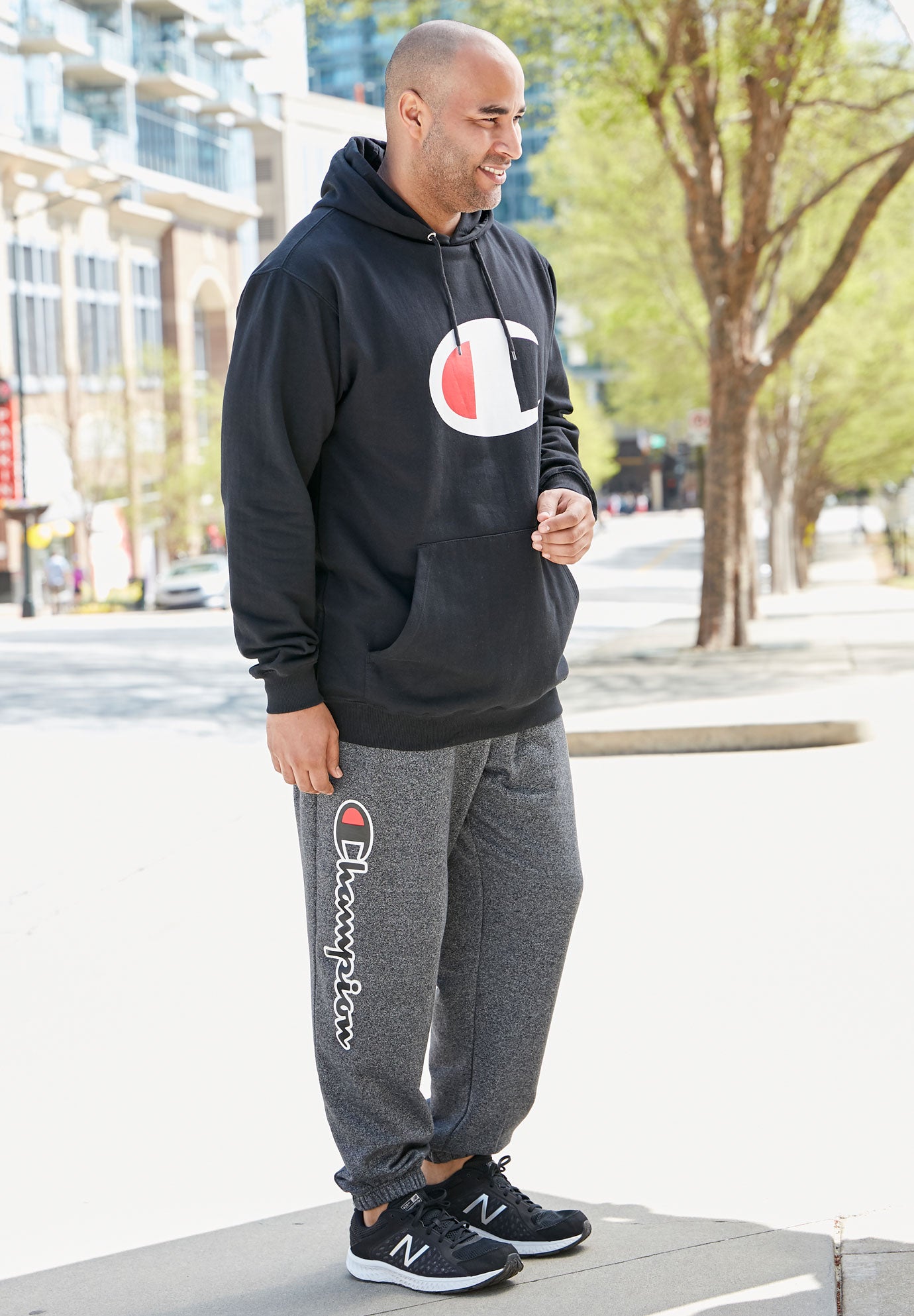 Champion® Fleece Large Logo Hoodie image number 1
