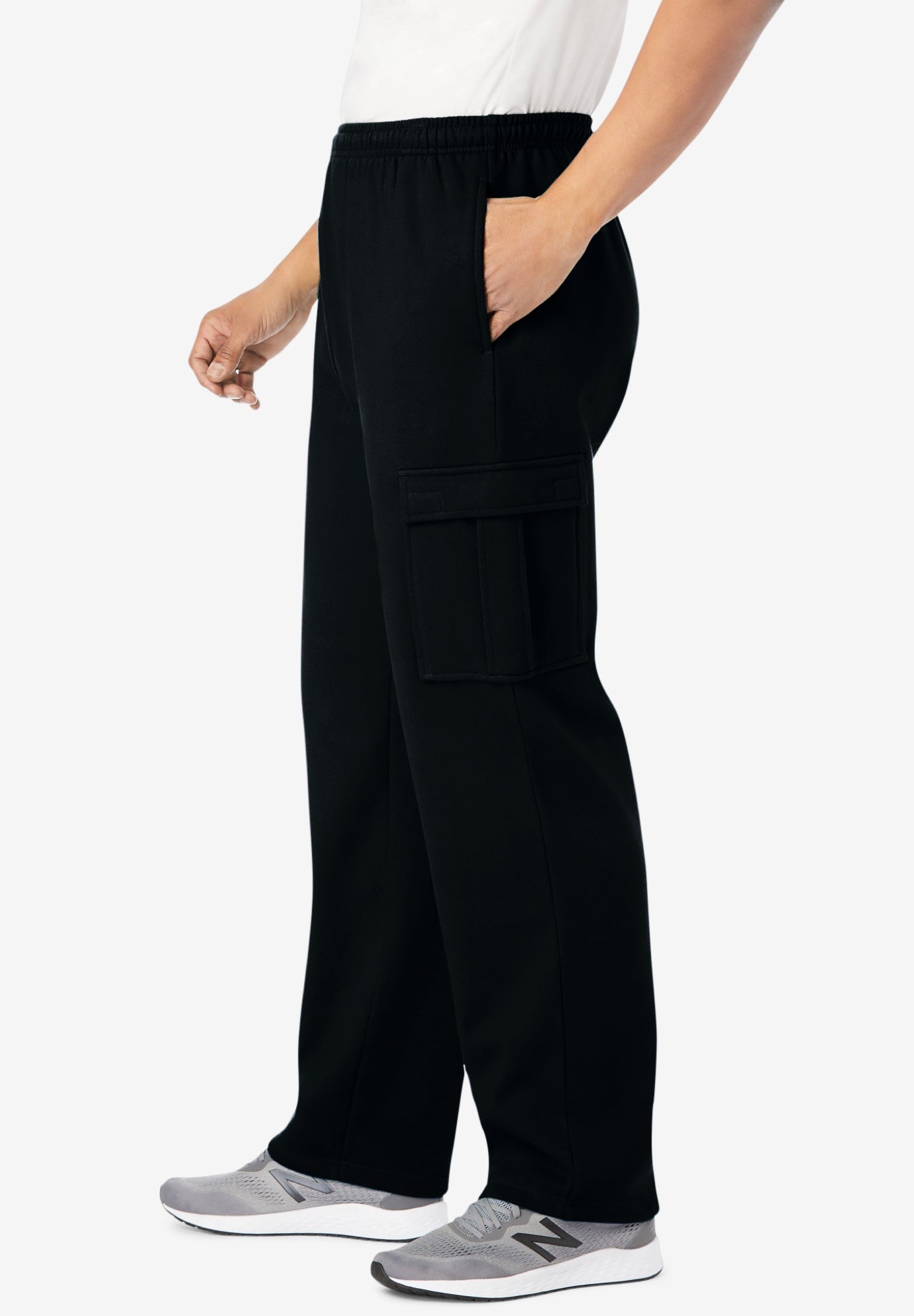 Fleece Cargo Sweatpants image number 3