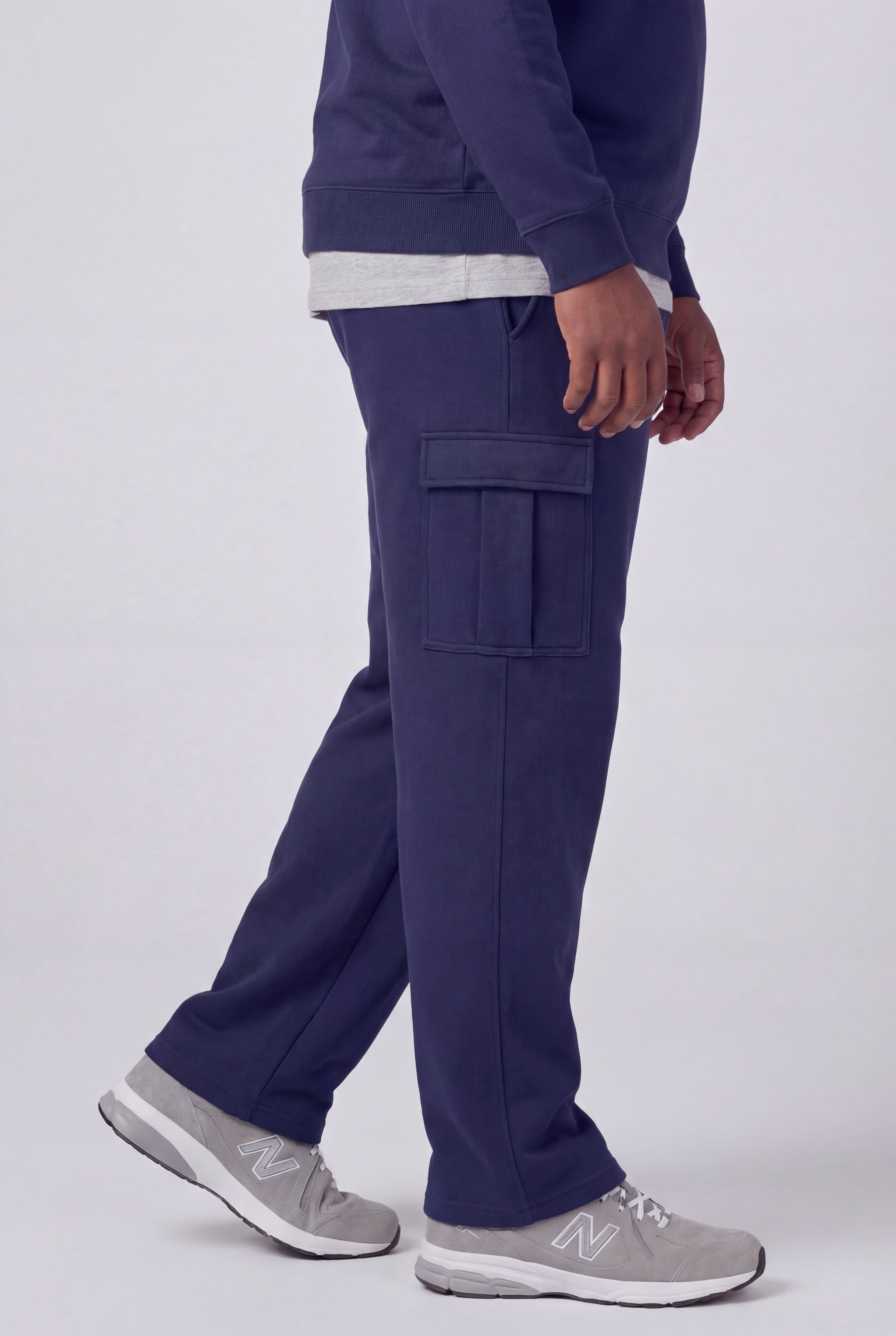 Fleece Cargo Sweatpants image number 1