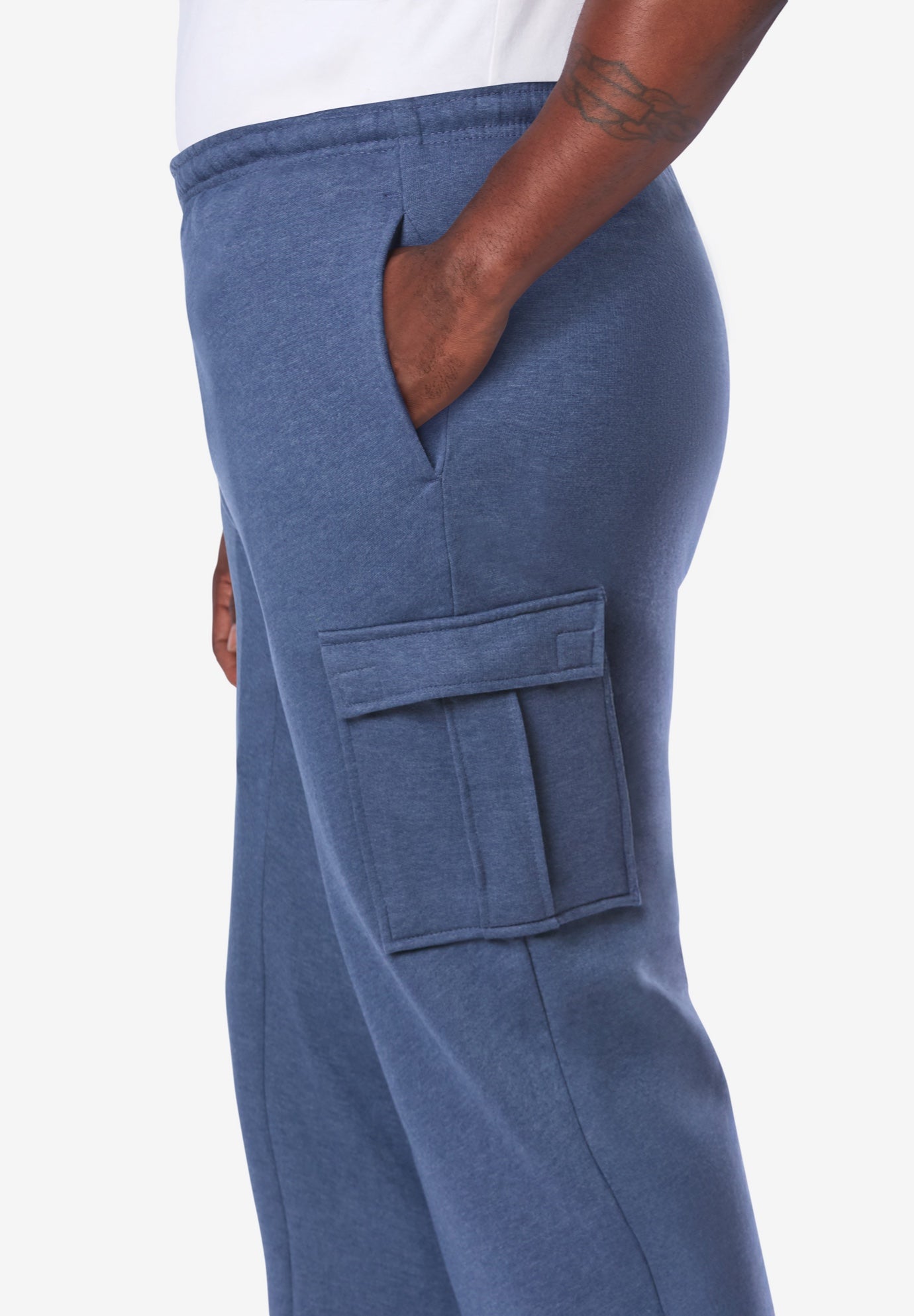 Fleece Cargo Sweatpants image number 3