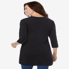 Perfect Three-Quarter Sleeve Crewneck Tunic image number null