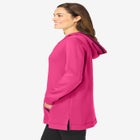 V-NECK HOODIE SWEATSHIRT image number null