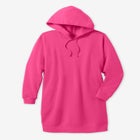 Longer-Length Hoodie Sweatshirt. image number null