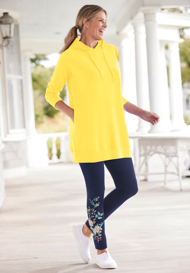 Longer-Length Hoodie Sweatshirt. image number 10