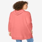 Longer-Length Hoodie Sweatshirt. image number null