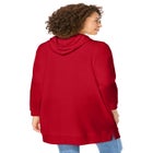 Longer-Length Hoodie Sweatshirt. image number null