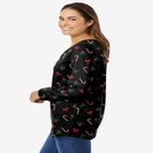 Perfect Printed Long-Sleeve V-Neck Tee image number 2