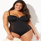 Crochet Underwire One Piece Swimsuit image number null