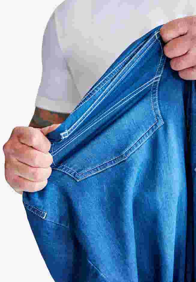 Relaxed Fit Cargo Denim Look Sweatpants image number 4