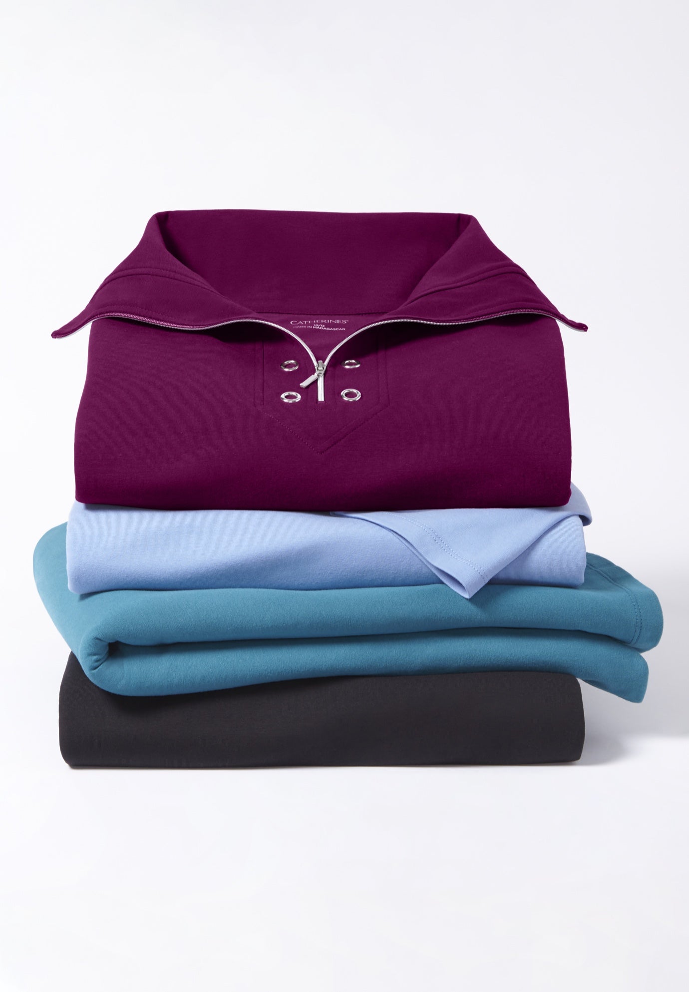 Suprema&reg; Studio Half-Zip Grommet Pullover image number 1