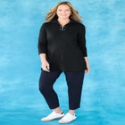 Suprema&reg; Studio Half-Zip Grommet Pullover image number null