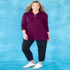 Suprema&reg; Studio Half-Zip Grommet Pullover image number 0