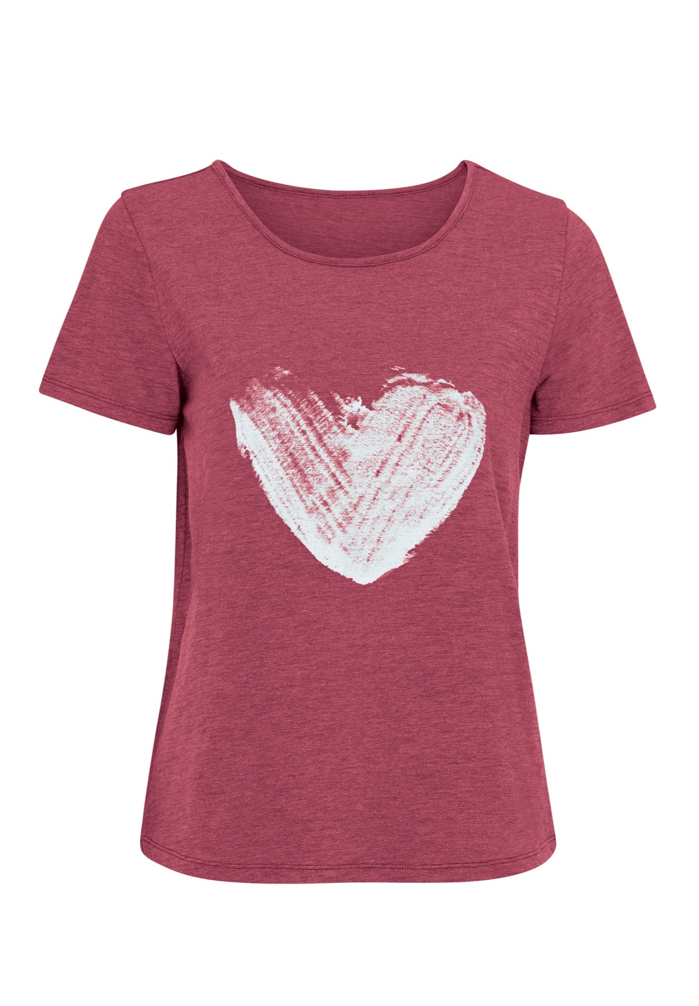 100% Cotton Jersey Slub Scoopneck Short Sleeve Graphic Tee image number 2