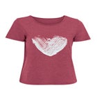 100% Cotton Jersey Slub Scoopneck Short Sleeve Graphic Tee image number null