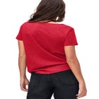 100% Cotton Jersey Slub Scoopneck Short Sleeve Graphic Tee image number null