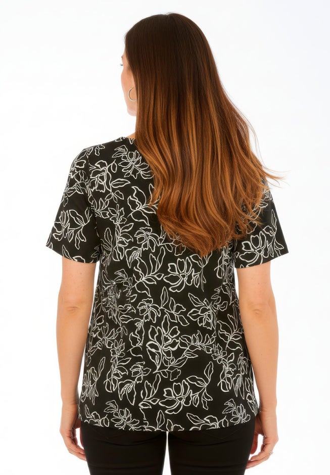 Stretch Cotton Cuff Tee image number 2