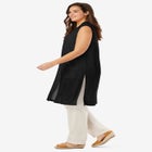 Lightweight Linen Vest Sweater image number null