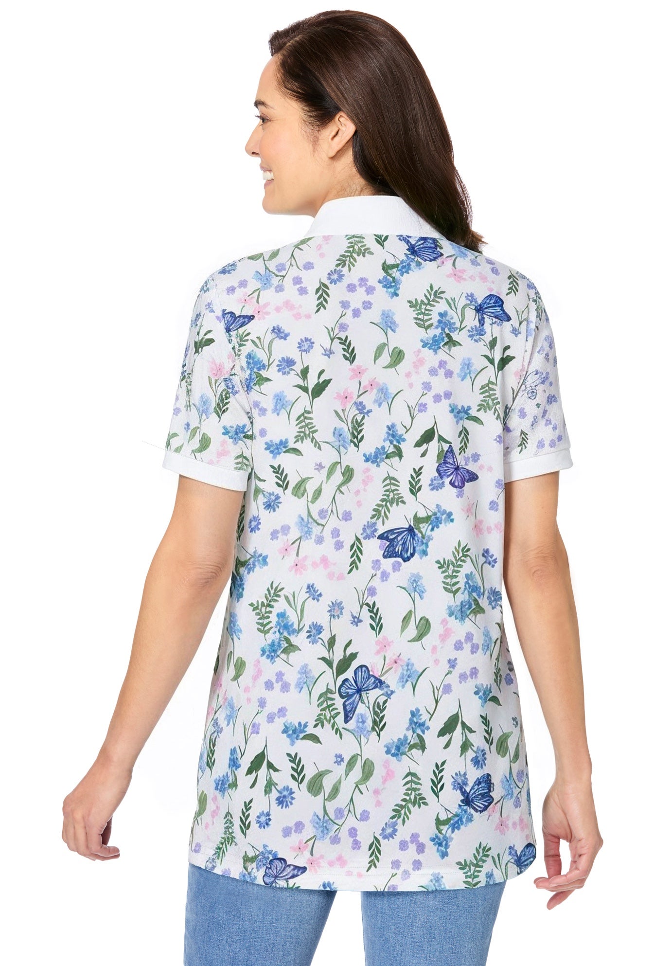 Perfect Printed Short-Sleeve Polo Shirt image number 1