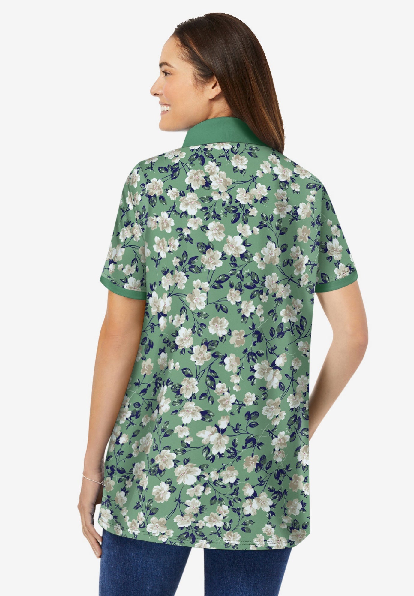 Perfect Printed Short-Sleeve Polo Shirt image number 1