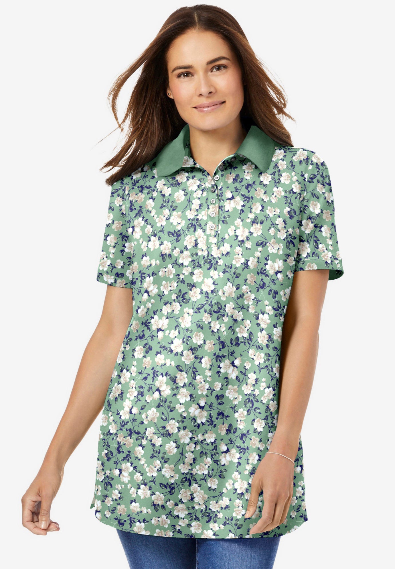 Perfect Printed Short-Sleeve Polo Shirt image number 0