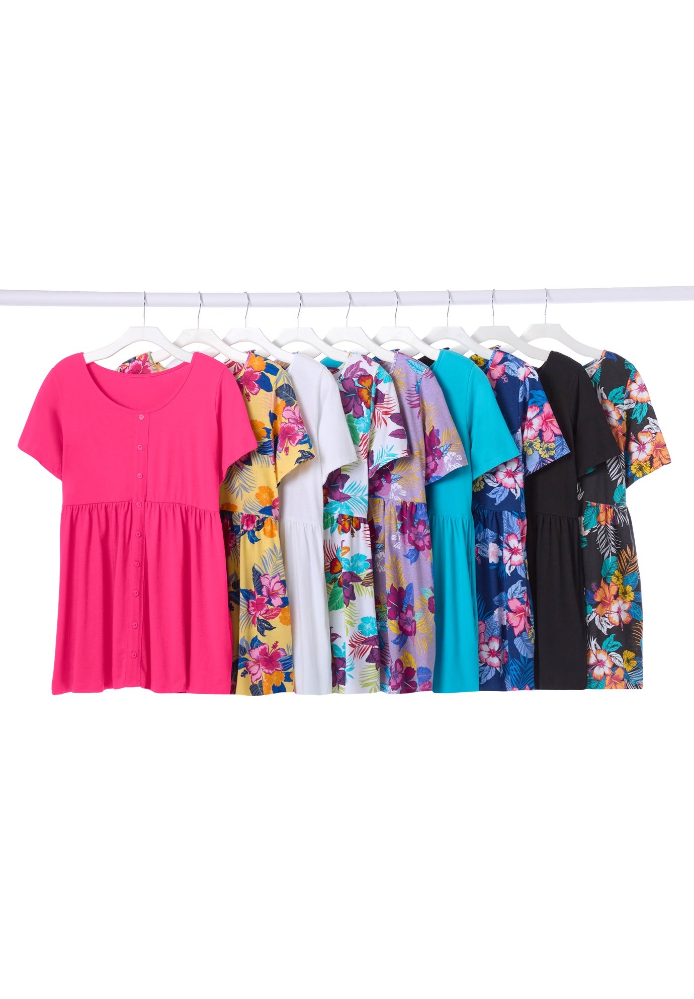 Short-Sleeve Empire Waist Tunic image number 4