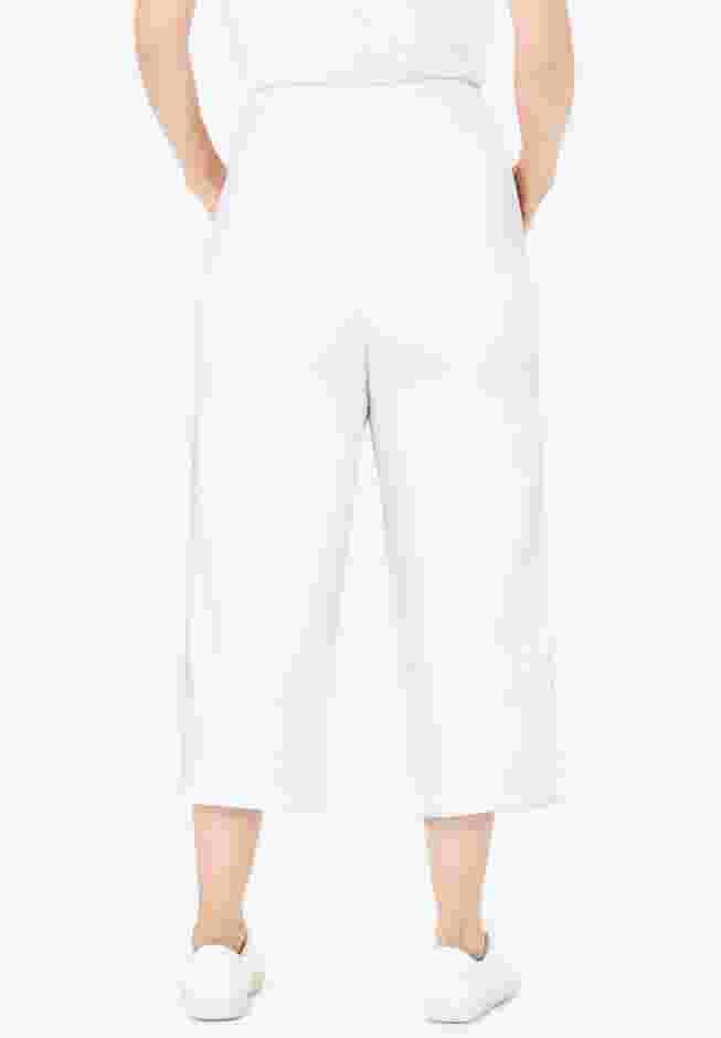 Side-Stripe Cotton French Terry Capri image number 1