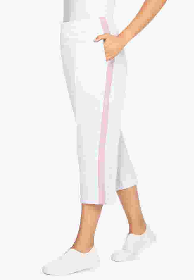 Side-Stripe Cotton French Terry Capri image number 0