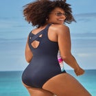 Crossback One Piece Swimsuit image number null