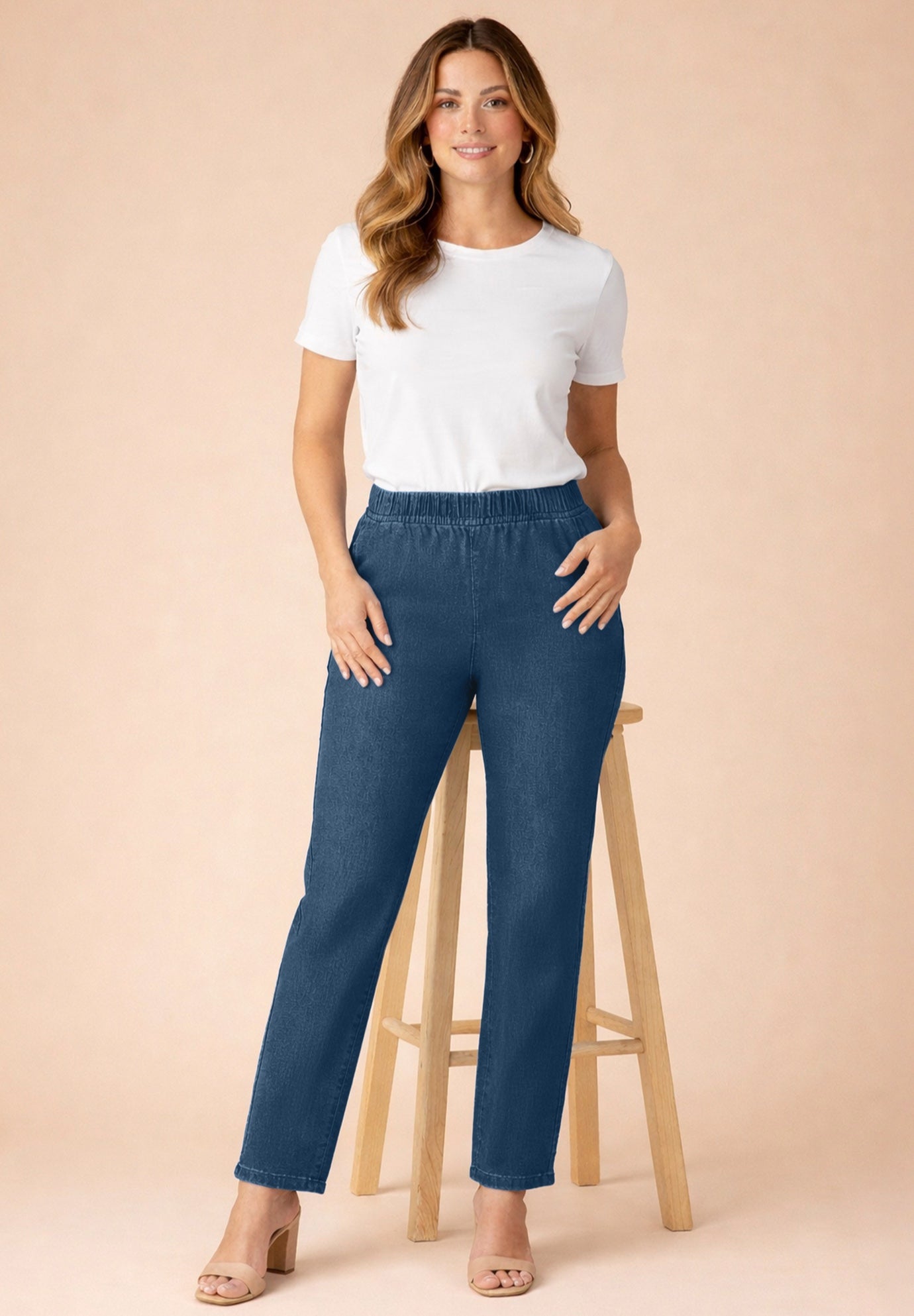 Plus Size Comfort Stretch Straight Leg Jean image number 0