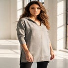 French Terry Tunic Hoodie image number 0