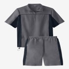 Quarter Zip Short Sleeve Colorblock Tracksuit image number 1